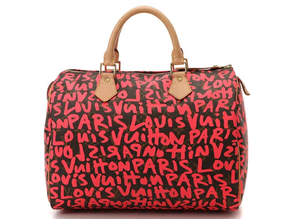Louis Vuitton Speedy Monogram Graffiti Fuschia Pink